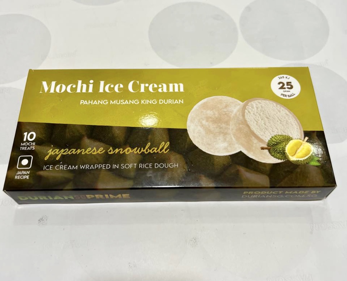 Snow Skin Mochi: Pahang Black Gold Durian (10 pcs) - Image 3